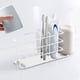 thumbnail image 5 of Xihbxyly Portacepillos de Pared, Estante de Hierro, Diseño Sin Perforaciones, Organizador de Baño Multifunción, Juego de Vasos para Cepillos de Dientes Que Ahorra Espacio, Fácil de Limpiar, 21,5 X 10, 5 of 6