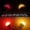 thumbnail image 5 of Amber and 625nm Red Light Bulbs 25-40W Equivalent, 1800k Amber Sleep Light Bulb, 3W 300lm, E26 Base for Bedroom Healthy Sleep Porch Party Holiday Lighting, Non-Dimmable(1 Amber+1 Red), 5 of 7