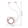 thumbnail image 2 of WHAMVOX 1Pcs Wired Earphones Rose Gold for Phone Sweatproof Stereo Sound Strong Bass Built-in Mic, 2 of 8
