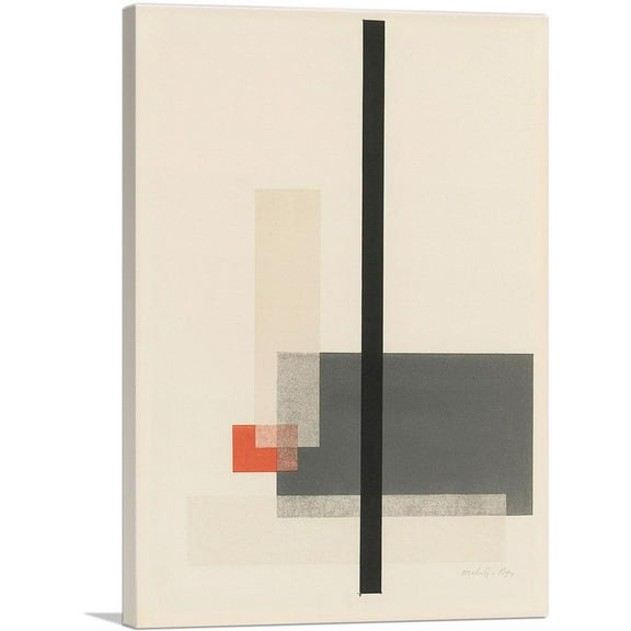 ARTCANVAS Komposition 1923 Canvas Art Print by Laszlo Moholy-Nagy - Size: 26" x 18" (0.75" Deep)