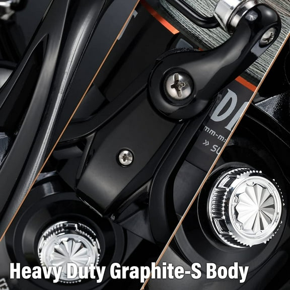 Darkness Spinning Reel 8000/9000 Saltwater Surf Fishing Graphite Body, 9 1 Stainless Steel BBS, 35lb Carbon Fiber Drag, Spare Spool, Heavy Duty Big Game Fishing Surf Casting