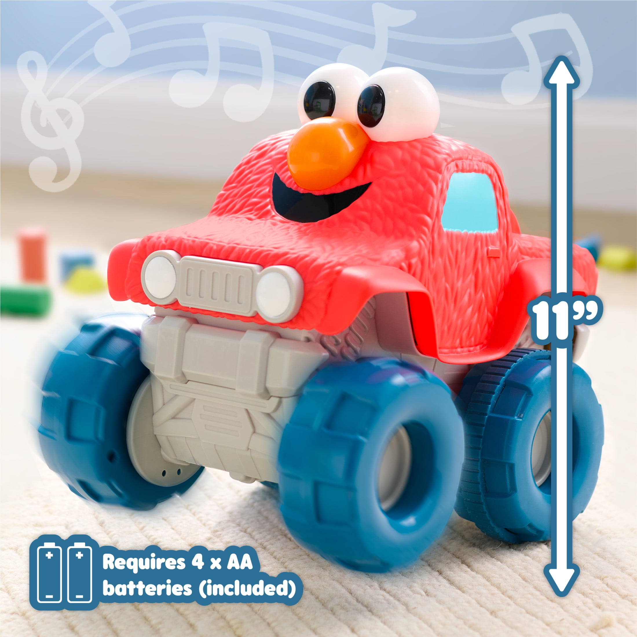 Sesame Street Giggle N Go Monster Truck Toy Vehicle Baby and Toddler Toys