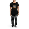 thumbnail image 4 of CafePress - Women's Dark Pajamas - Women's Short Sleeve Print T-Shirt and Pants Dark Cotton Pajama Set, 4 of 7