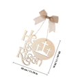 thumbnail image 2 of WEUVEB Flores Decorativas De Pascua En Madera Beige Para Colgar En Puertas Y Con Religioso, 2 of 6