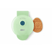 Dash Easter Egg Mini Waffle Maker Teal Blue Green Non-Stick Easy Clean Compact Kitchen Appliance