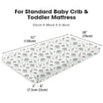 thumbnail image 3 of Little Grape Land Muslin Crib Sheets 2 Pack, 100% Cotton Fitted Baby Mattress Sheets for Boys & Girls, Soft Breathable Neutral Nursery Bedding, Standard Crib Size 52"x28", Safari, 3 of 7