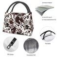 thumbnail image 4 of Disketp Cow Skin Bolsa Térmica Estampada, Bolsa Térmica Aislante para Almuerzo, Playa y Campamento, 4 of 6