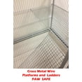 thumbnail image 6 of X-Large Double 4-Level Divider Small Animal Critter Hamster House Guinea Pig Habitat Mouse Rats Rolling Cage Tight 1/2-inch Wire Spacing for Ferret Chinchilla Sugar Glider Mice Hedgehog Gerbil, 6 of 9