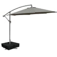 thumbnail image 3 of Square Shaped Water Or Sand Filled Umbrella Base Cantilever Offset Patio Market Umbrella Base Stand(Black), 3 of 9