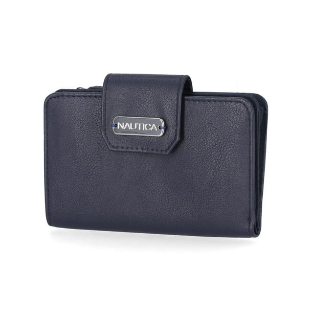 Wallet Nautica Close Reach de piel vegana RFID Indigo para mujer