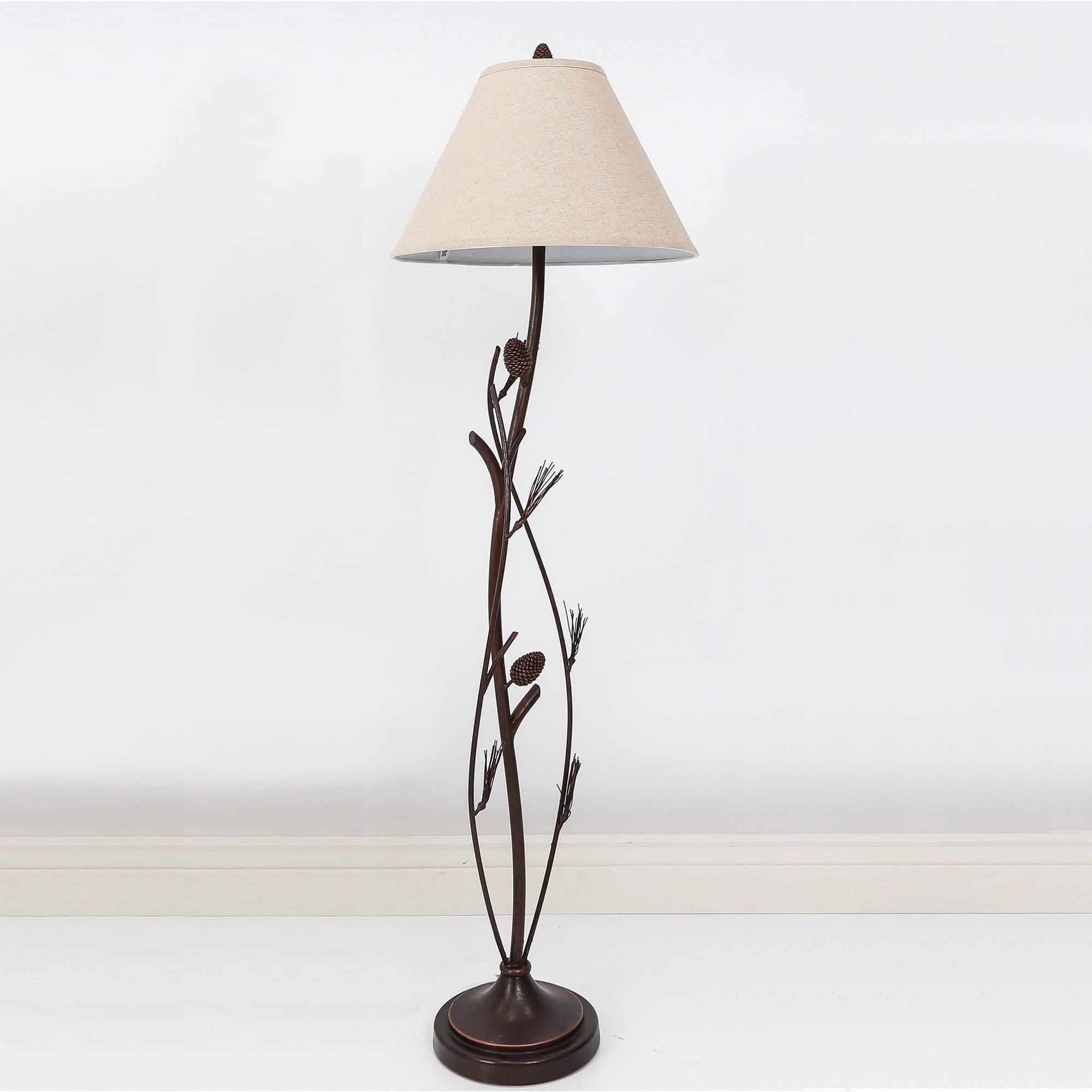 Starfish Furnishings Lennon Rust Metal Pinecone Floor Lamp 60
