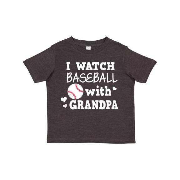 Inktastic I Watch Baseball with My Grandpa Boys or Girls Toddler T-Shirt