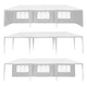 thumbnail image 1 of Toldo 3 m x 9 m Armable Impermeable con Paredes y Ventanas Color Blanco Stanew 39ZP, 1 of 5