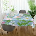 thumbnail image 3 of Yayeee Tablecloths 54" x 54" Rectangle Wrinkle Resistant Party Table Cover, Blue Floral, 3 of 8