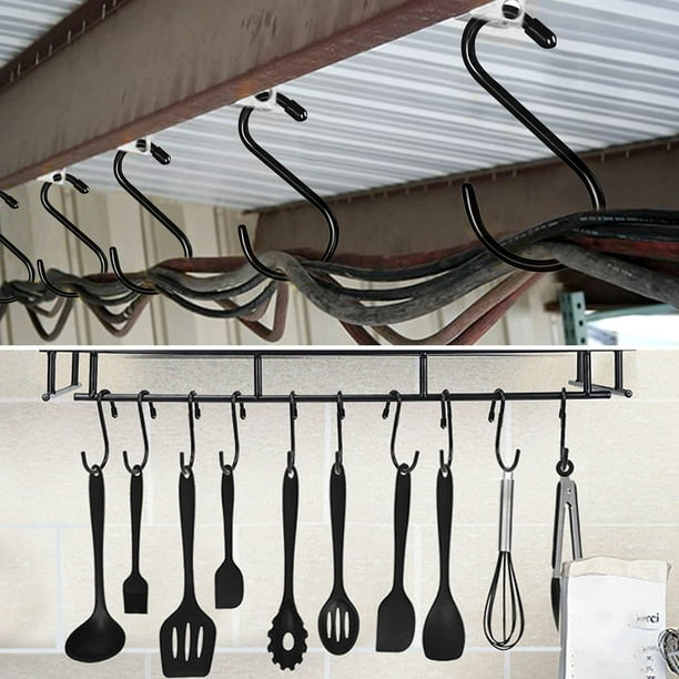 Cpdd Large Vinyl Coated S Hooks New 6 Inch Heavy Duty S Hooks For Hanging Plants Lights Jeans Jewelry Pot Pan Cups Towels Hats Indoor Or Out Door Use