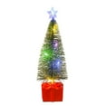 thumbnail image 2 of 1PCS 6.37 Inch Mini Christmas Tree with Colorful LED Lights, Pre-Lit Tabletop Artificial Pine Needle Tree with Red Gift Base, Battery Operated Holiday Centerpiece for Home Decor, 2 of 5