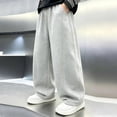 thumbnail image 4 of JFTTX Boys Baggy Sweatpants Wide Leg Straight Fit Sweatpants for Boys Elastic Waist Open Bottom Athletic Casual Sweat Pants with Pockets, 4 of 9