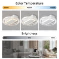 thumbnail image 6 of 20-Inch Modern Leafless Ceiling Fan with Remote & App Control, Reversible DC Motor, Removable Washable Blades, 3-Temperature Lighting, 10-15㎡ Living Room & Bedroom Use, 6 of 8