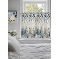 thumbnail image 3 of Blue Eucalyptus Coastal 2 Panel Kitchen Curtains for Windows, Beach Starfish Shell Nautical Rustic Bathroom Privacy Curtain, Home Décor Window Treatment for Bedroom/Living Room 55"x45", 3 of 6
