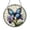 Acrylic 3.5 Inch, variant on Cute Blue Morpho Butterfly Purple Iris Suncatcher Panel Ornament Decor