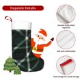 thumbnail image 5 of Flannel Christmas Stocking 17.7×11×7in Soft And Light Touch Good Socks Splicing Design Can Be Used For Hanging Green Buffalo Plaid Check Tartan Scotland_2, 5 of 8