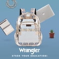 thumbnail image 7 of Wrangler Clear Waterproof Backpack, Durable Plastic Book Bag, Casual, for Student, Clear Tan, 7 of 7