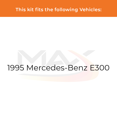 thumbnail image 2 of Max Advanced Brakes - Brake Kit for 1995 Mercedes-Benz E300 Front Replacement Drilled Slotted Black Coated Disc Brake Rotors and Ceramic Brake Pads, 2 of 9