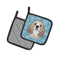 thumbnail image 2 of Carolines Treasures BB1650PTHD Snowflake Cocker Spaniel Pair of Pot Holders , 7.5HX7.5W, multicolor, 2 of 3