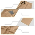 thumbnail image 5 of OGLCCG Mens Loose Cargo Long Pants Lightweight Drawstring Waist Wide Leg Hiking Trousers Casual Baggy Joggers Pants with Pockets,XXXL,Khaki, 5 of 8