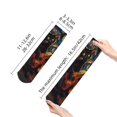thumbnail image 2 of Salouo Starry Night Cat Guitarist Pattern Unisex Middle Tube Socks,Middle-Finger Knee High Socks Over The Calf Tube Stocking Crew Stockings for Women and Men Tube Socks, 2 of 8