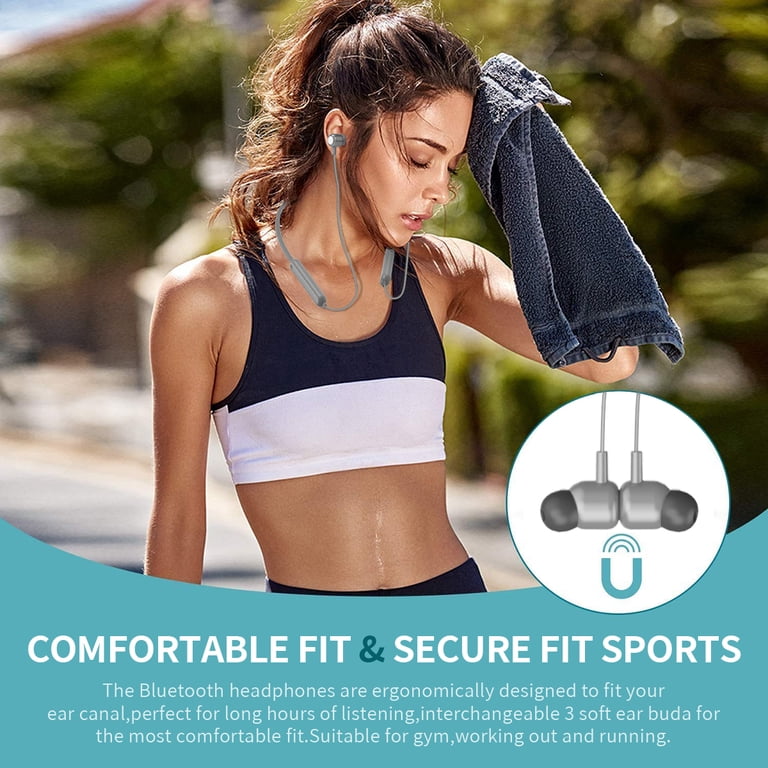 Cshidworld Bluetooth Neckband Headphones with Noise Cancellation photo 2