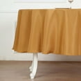 thumbnail image 2 of Efavormart Round Tablecloth, 90 Inch Stain & Wrinkle Resistant Washable Table Cloth, Decorative Polyester Fabric Table Cover for Banquet, Wedding, Dining- Gold, 2 of 10