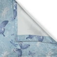 thumbnail image 4 of Ambesonne Butterfly Grommet Curtain Single Panel, Blue Dragonflies, 50"x60", Blue Pale Blue White, 4 of 5