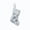Multicolor-A, variant on SHENGXINY Christmas Stockings 7.48'' White Furry Socks with Silver Sequin Snowflake Pattern Gift Bags Tree Ornament Fireplace Mantel Wall Decor
