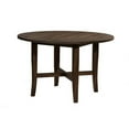 thumbnail image 4 of Benjara Aged Look Round Table In Rubberwood Brown, 4 of 7