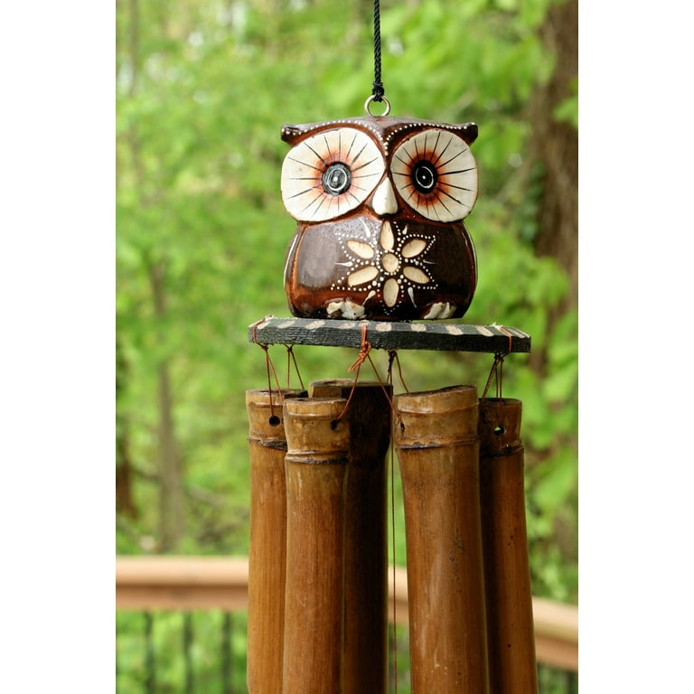 Owl Bamboo Wind Chime Owl Bamboo Wind Chime