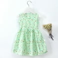 thumbnail image 2 of Floral Princess Girls Dress Toddler Clothes Baby Beach Flower Sleeveless Kids Girls Dress Child Dailywear, 2 of 3