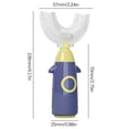 thumbnail image 1 of Cepillo de dientes manual de silicona en forma de U para niños con cepillo de dientes de limpieza de cerdas suaves Wmkox8yii hjk187, 1 of 2