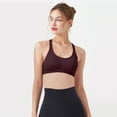 thumbnail image 4 of DREAM SLIM Womens 3 Pack Cross Back Strappy Sports Bra Comfort Medium Impact Bralette Wireless Yoga Workout Bras, 4 of 7