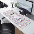 thumbnail image 2 of Long Mouse Pads for Desk,Colorful Striped Cartoon Unicorn Pattern Desk Mats on Top Of Desks, Desk Mouse Pad Extra Large with 3mm Non-Slip Base and Stitched Edge for Gaming,Office,Work,Home 31.5"x11.8", 2 of 6