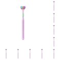 thumbnail image 2 of Seitruly Cepillos de de pelo para adultos de 3 lados para en el hogar, Hotel, viaje, cepillo de para hombres y Violeta 10piezas, 2 of 6