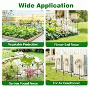Decorative Garden Fence 10 Pack, 24in H x 12.5in L Arched No Dig Metal Fence Panels, Rustproof Outdoor Animal Barrier for Dogs, Rabbits, Flower Beds, Yard, Patio Decor & Lawn Border Protection
