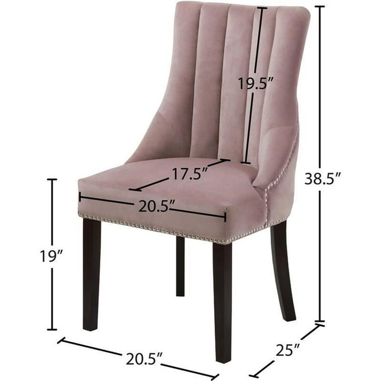 Meridian Furniture Oxford Velvet Dining Chair Meridian Furniture Oxford Velvet Dining Chair