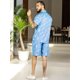 thumbnail image 3 of Conjunto Hombre Verano Camisa y Short a Juego Alberca Playa y Calor, 3 of 5