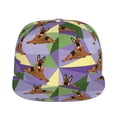 thumbnail image 2 of Daiia German Shepherd Dog print Flat Bill Hats Flat Brim Trucker Cap Baseball Cap Adjustable Classic Low Profile Hat Unconstructed Plain Cap, 2 of 9