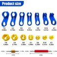 thumbnail image 2 of 16PCS Car AC Fuel Line Disconnect Tool Set, Master Quick Disconnect Tool Kit Includes 1/4 5/16 3/8 1/2 5/8 3/4 7/8 Inch, Valve Core Remover with Storage Box for Transmission Oil Cooler Line, 2 of 6