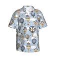 thumbnail image 2 of Hawaiian Shirt For Men, Balloon Vintage Mens Button Down Short Sleeve Shirt, Summer Beach Shirts For Men, 2 of 2