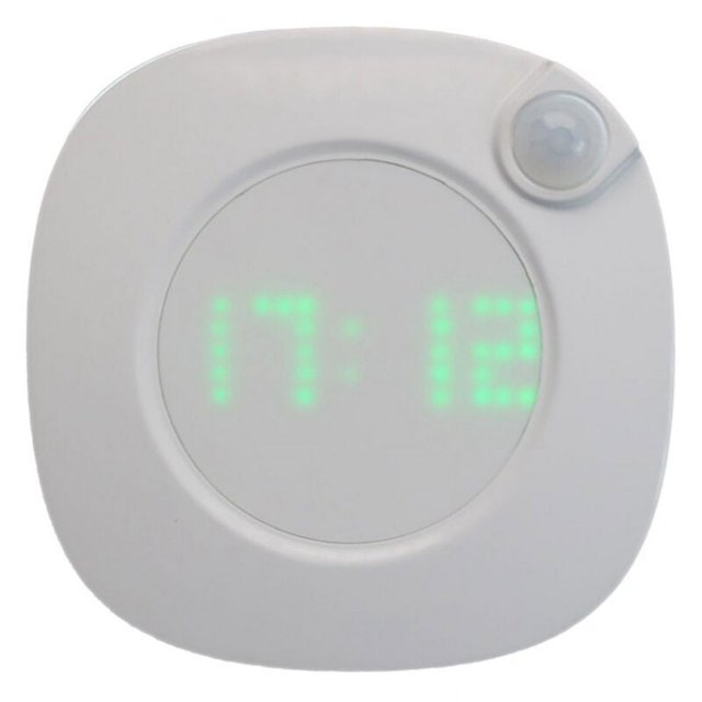 Decoración de la sala de estar del hogar Reloj de pared con sensor LED Luz de noche digital con sensor de gravedad Lámpara de pared Decoración del dormitorio del hogar