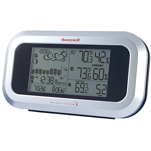Honeywell Long Range Weather Forecaster with Wind Speed and Atomic Clock