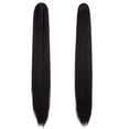 thumbnail image 2 of Youloveit Ponytail Hair Extension, 18 21 Inch Long Straight Curly Black Claw Ponytail Extension for Women Synthetic Heat Resistant Jaw Clip Ponytail Hairpiece, 2 of 7